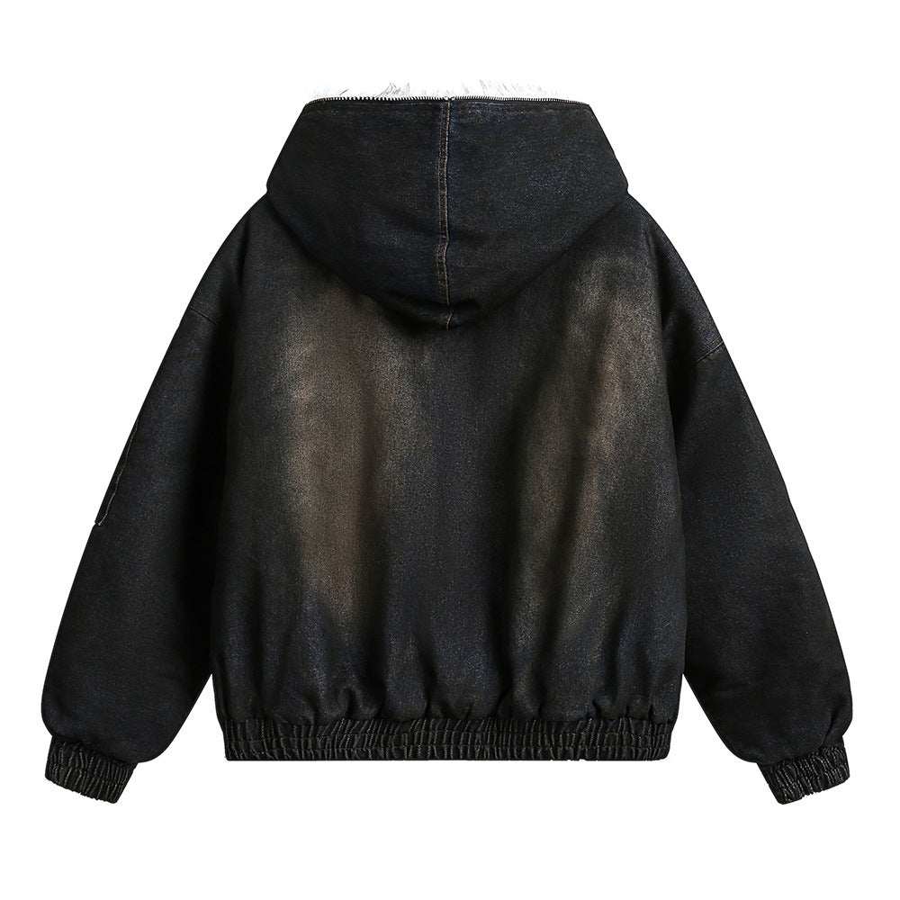 Pocket decoration denim cotton jacket