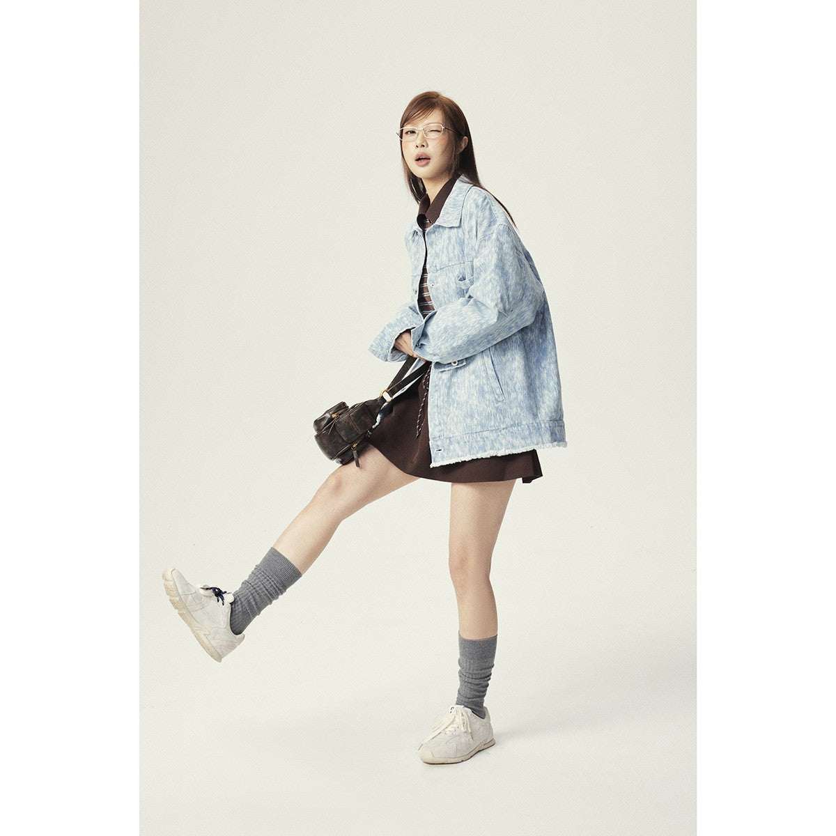 Denim Jacket Unisex Loose Fit Denim Coat