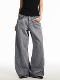 Knife-Edge Denim Pants
