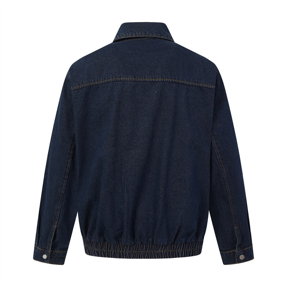 Loose denim jacket for men