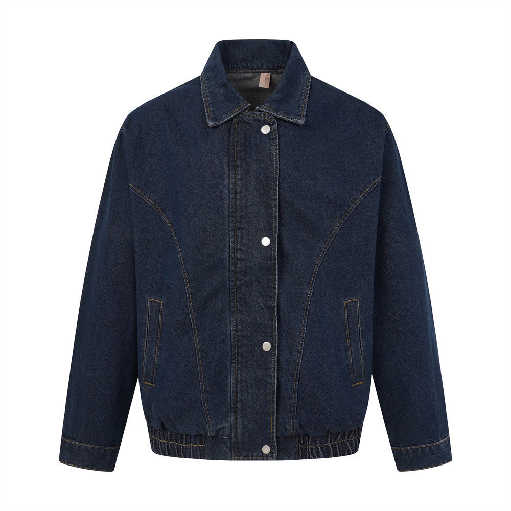 Loose denim jacket for men