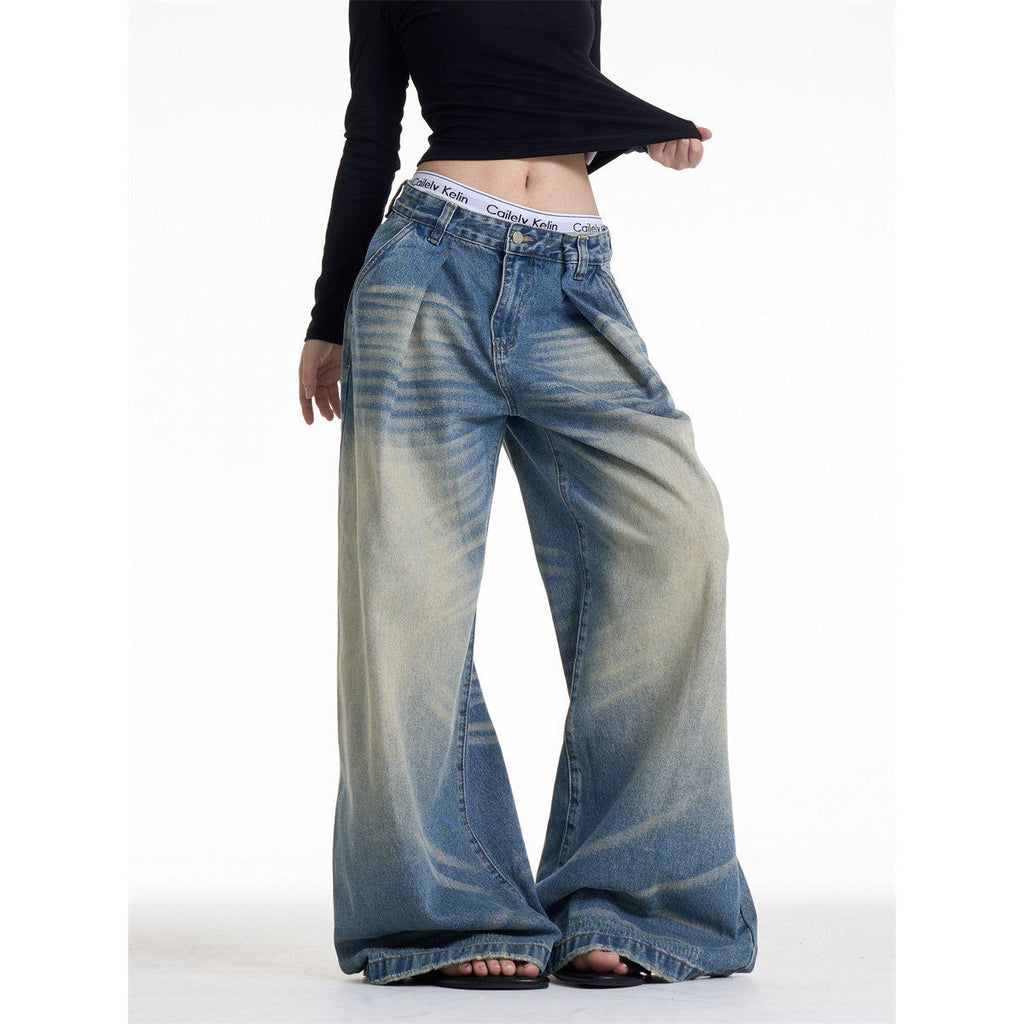 Vintage Style Catwhisker Denim Pants