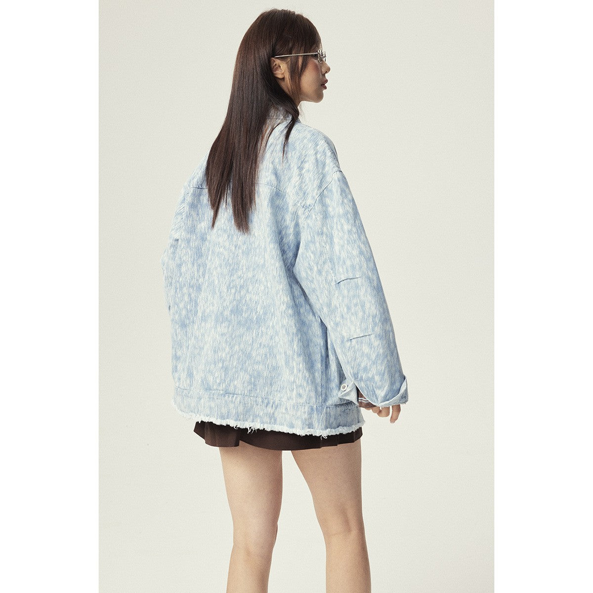 Denim Jacket Unisex Loose Fit Denim Coat