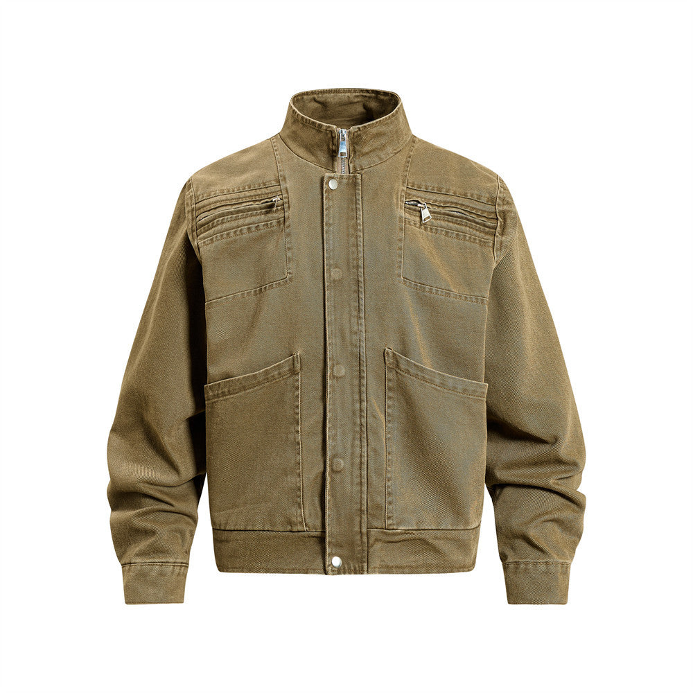 Old workwear denim jacket