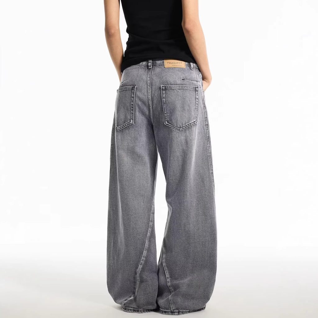 Knife-Edge Denim Pants