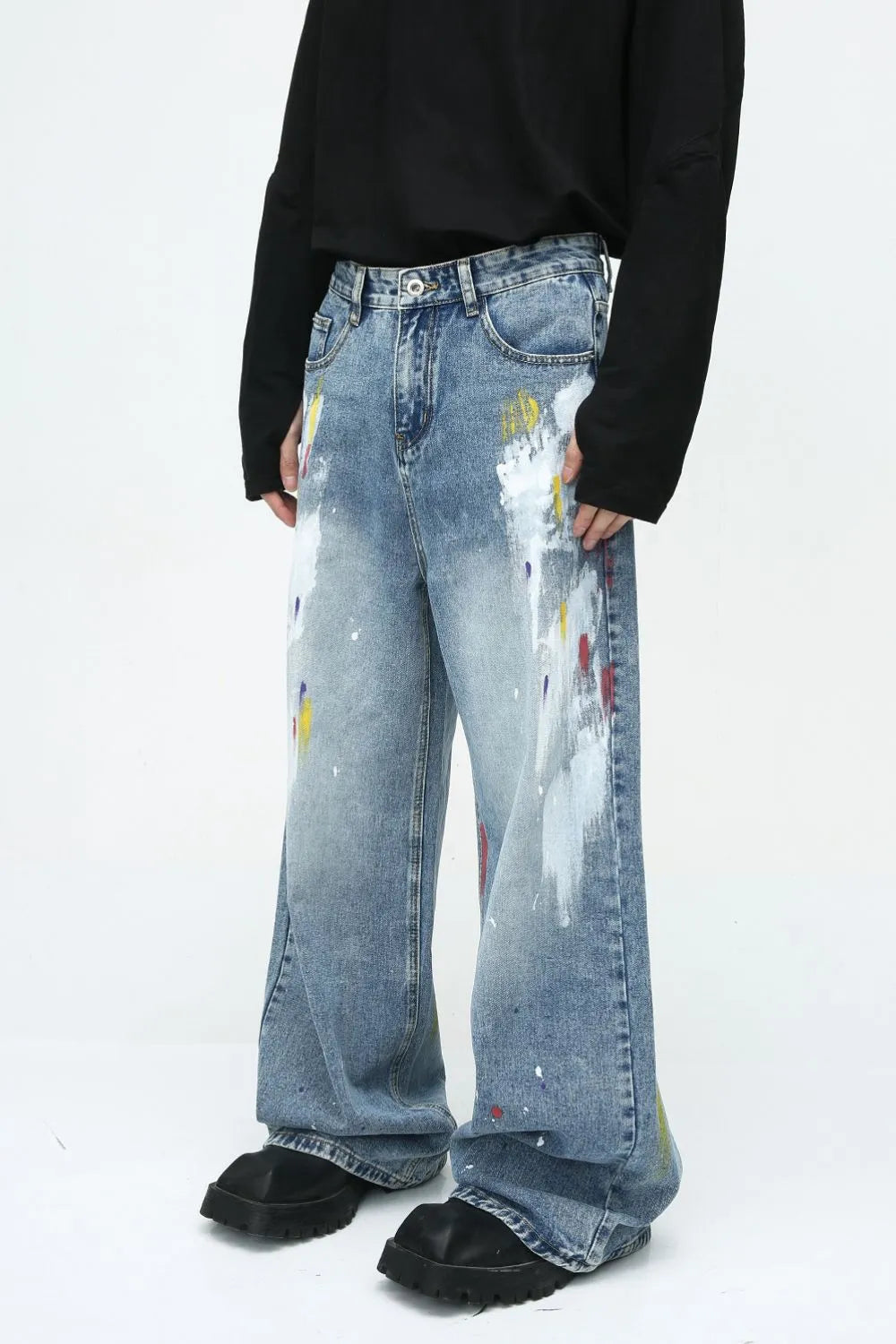 Painting Jeans with Pockets