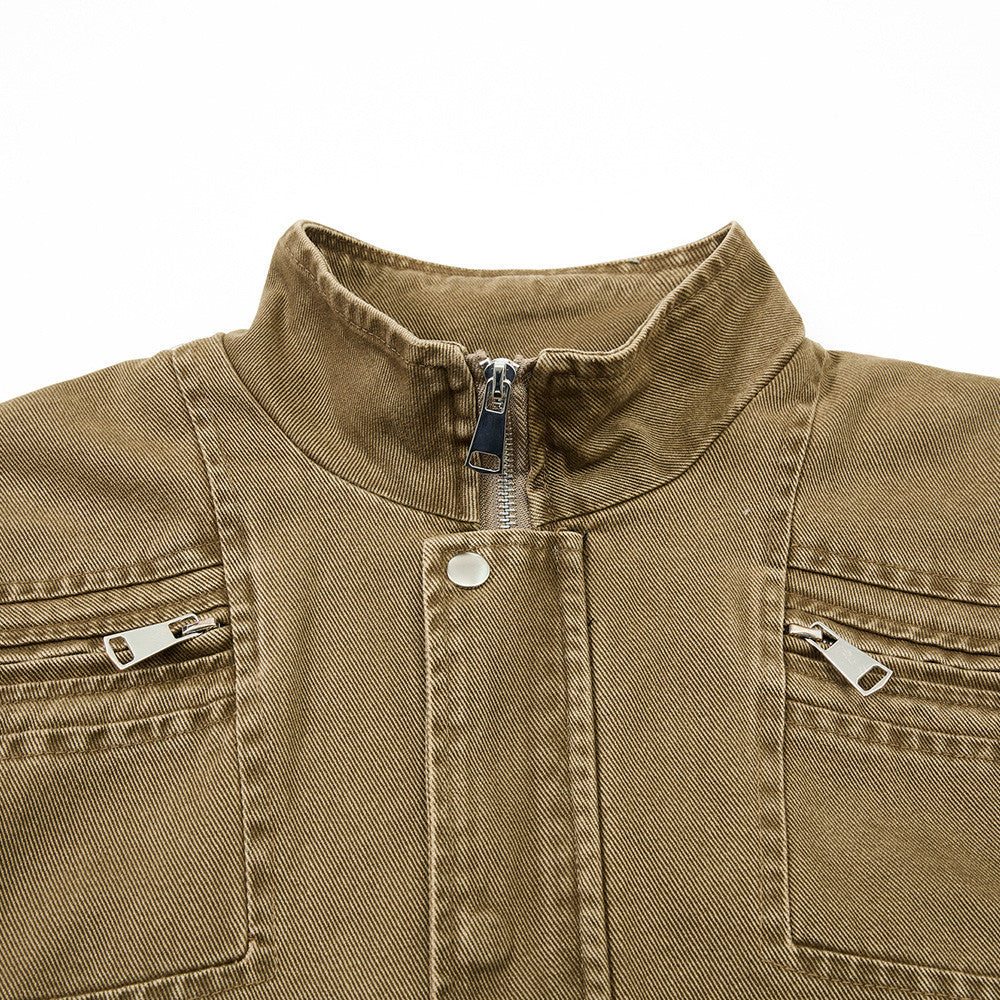 Old workwear denim jacket