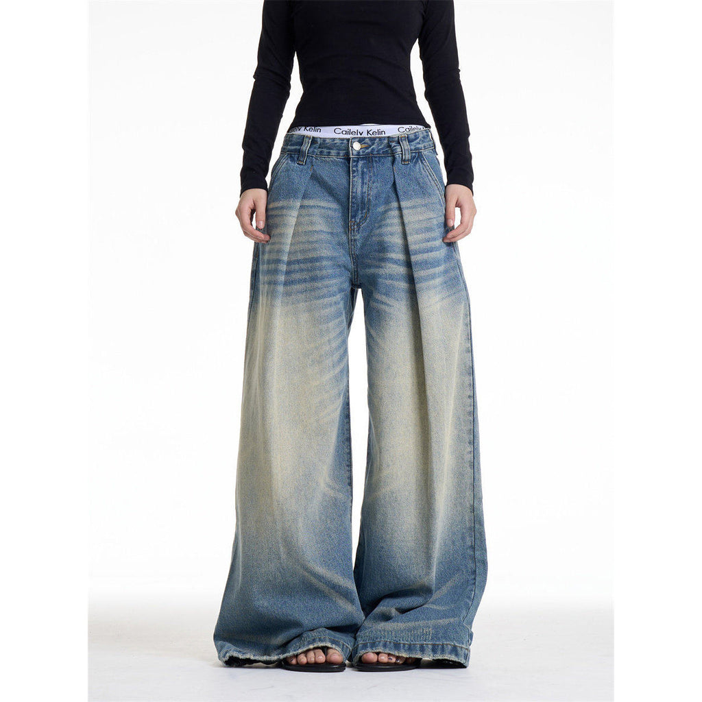 Vintage Style Catwhisker Denim Pants