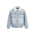 Retro lamb wool denim cotton jacket