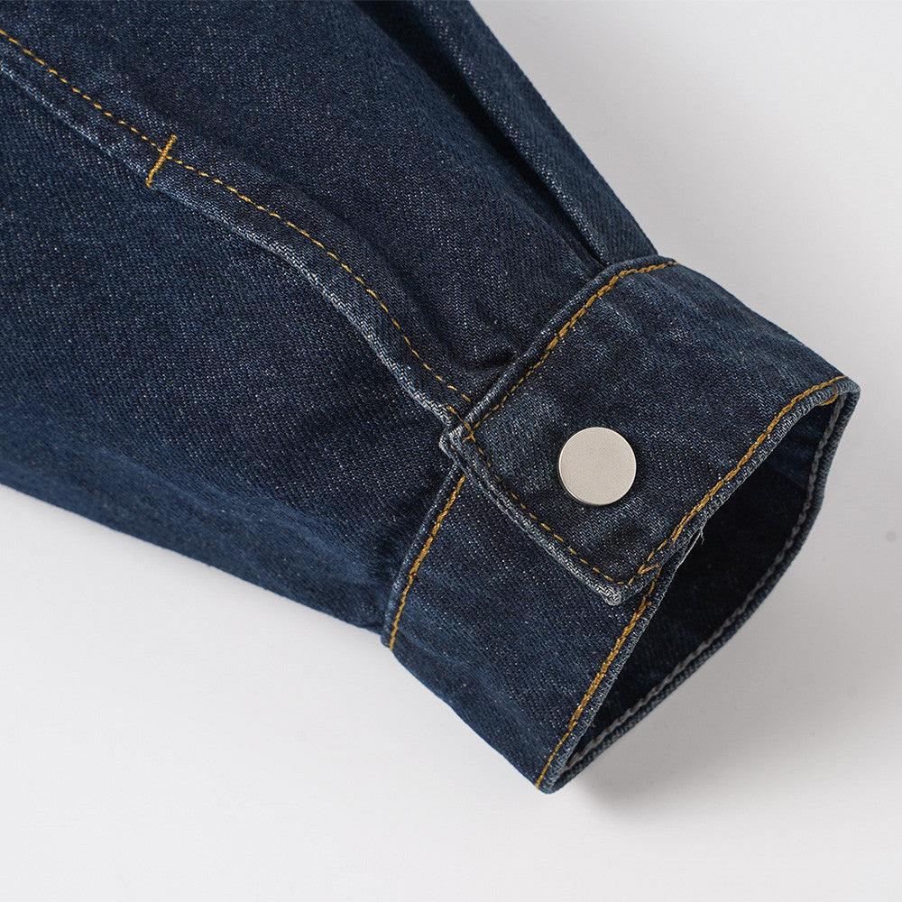 Loose denim jacket for men