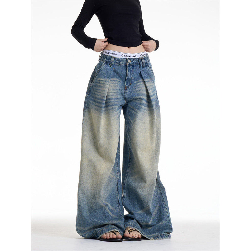 Vintage Style Catwhisker Denim Pants